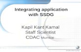 Integrating application with SSDG