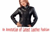 An annotation of latest leather fashion