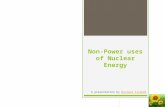 Non Power Uses of Nuclear Energy