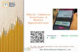 Mobile Commerce Solutions & Market Opportunities
