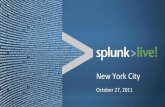 SplunkLive New York 2011: ADP