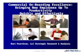 Commercial On-Boarding Excellence: Bringing New Employees up to Productivity Quickly and Effectively (Research Summary)