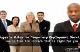 Buyers Guide To Temporary Employee Services