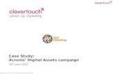 'Digital assets campaign' for Acronis by CleverTouch
