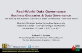 Real-World Data Governance: Business Glossaries and Data Governance