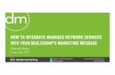 How to Integrate Managed Network Services Into Your Dealership's Marketing Message