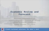 US and Global Economic Review & Forecast 2010