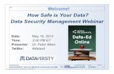Data-Ed Online: How Safe is Your Data? Data Security