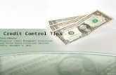 Credit control tips