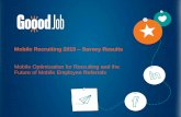 GooodJob Survey Results - Mobile Recruiting 2013