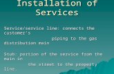 Installation of services