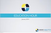 Education Hour: What's New in Survey Analytics? (January 2014)