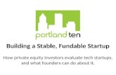 Building A Stable, Fundable Startup