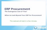 Coupa ERP Webinar - The Outrageous Cost of Free