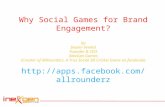 Effective Brand Engagement Through Social Games