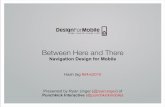 Design for Mobile 2010 - Navigation Design for Mobile