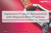 Implement projects successfully with Magnolia best practices