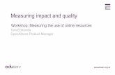 CILIP ARLG '12: Measuring impact and quality
