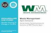 Waste Management: Social media: Social business to business at WM Phoenix Open, presented by April Sonsona