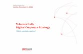 Telecom Italia - Digital corporate strategy