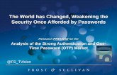 Analysis of the Strong Authentication and One Time Password (OTP) Market