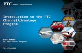 PTC Channel Advantage Partner Program Overview