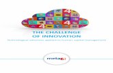 The Challenge of Innovation: Technologies Advances Applied to Human Capital Management