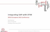 2013 OTM EU SIG: Integrating SAP with OTM Presentation