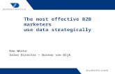 Using B2B data strategically - Dan White at Marketing Week Live
