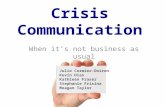 Crisis comunication powerpoint