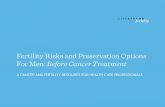 Fertility Risks and Preservation Options for Men: Before Cancer Treatment