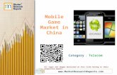 Mobile Game Market in China