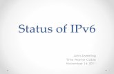 Status of IPv6 At Time Warner Cable (ION Toronto 2011)