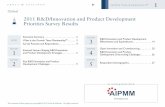 2011 Global R&D Innovation and Product Development Priorities Survey Results