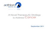 A Novel Therapeutic Strategy to Address Cancer