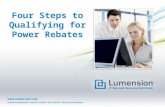 Four Steps to Qualifying for Power Rebates