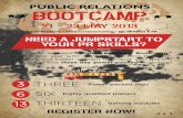 Public Relations Bootcamp 21-23 May 2013