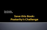 Save this book: posterity’s challenge