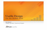 Dan seward peak usability mobile slides for squiz