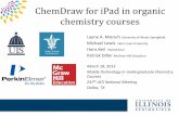 ChemDraw for iPad in organic chemistry courses