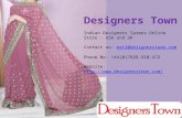 Indian Designers Sarees - Designers Town