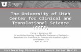 The University of Utah Center for Clinical and Translational Science (CCTS)