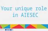 Your unique role in AIESEC