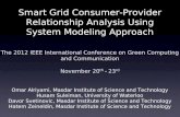GreenCom 2012 - Smart Grid Consumer-Provider Relationship Analysis Using System Modeling Approach