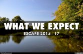 WHAT WE EXPECT - Erasmus+ ESCAPE