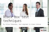 Black box test techniques overview