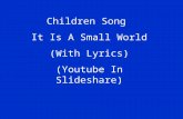 Children Song: It Is A Small World