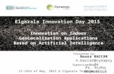 Présentation noura baccar " Innovation on Indoor GeoLocalization Applications based on Artificial Intelligence"