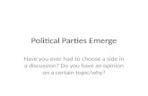 Lesson plan 4 political parties