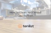 How to Clean Your Wood Countertops